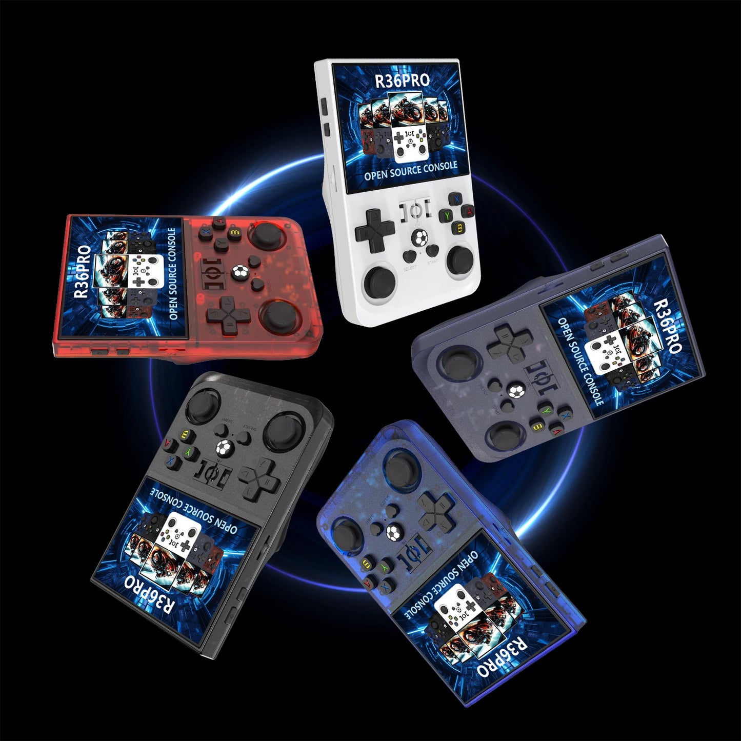 R36S Screen Portable TV Gaming Console Video Player Retro 64GB