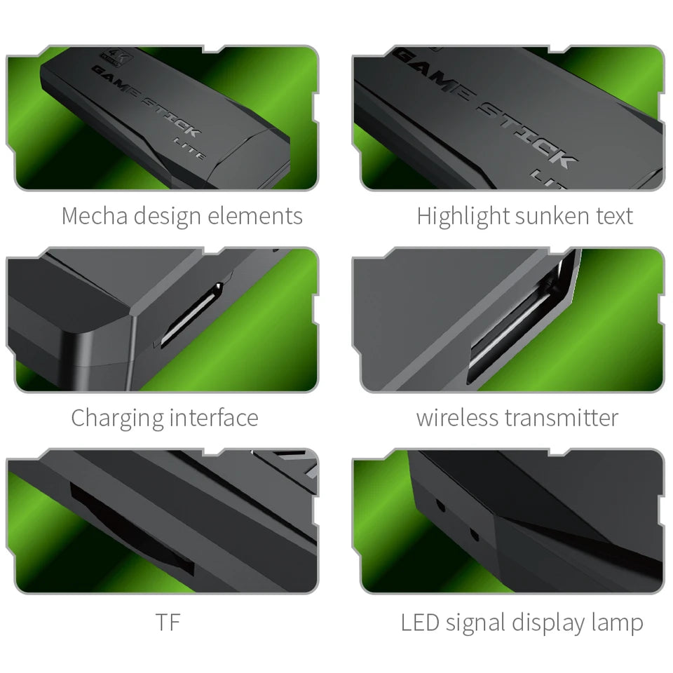 US Stock Wholesale M8 Game Stick 4K HD TV Built in 20000 Games Video Game Console with Wireless Controller Gaming Console